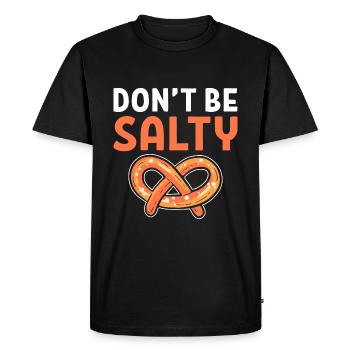 pretzel - Men's Premium Organic T-Shirt - black - Front - Nico (187cm)