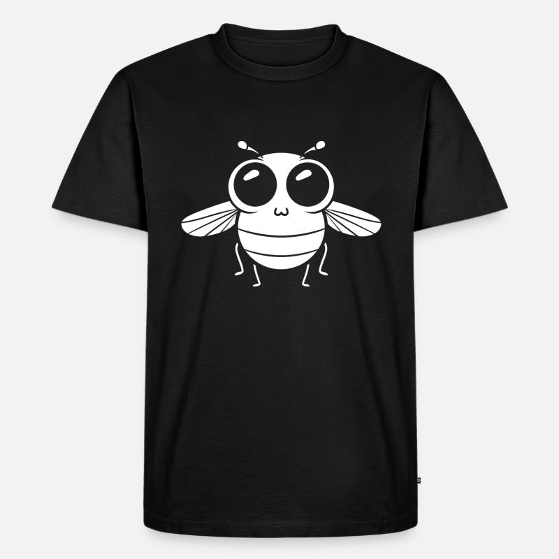 Fliegen - Männer Premium Bio T-Shirt - Schwarz