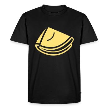 crêpe - T-shirt Premium bio Homme - noir - Devant - Nico (187cm)