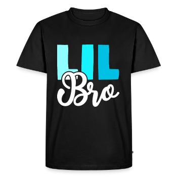 LIL BRO Brother Siblings - Men's Premium Organic T-Shirt - black - Front - Nico (187cm)