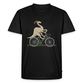 Parasaurolophus pour les dinosaures et les chasseurs de fosil - T-shirt Premium bio Homme - noir - Devant - Nico (187cm)