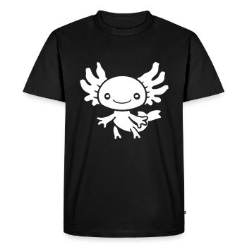 axolotl - T-shirt Premium bio Homme - noir - Devant - Nico (187cm)
