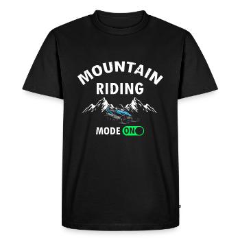 Conception de motoneigistes et de motoneiges - T-shirt Premium bio Homme - noir - Devant - Nico (187cm)