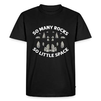 Recherche sur les roches et conception de roches à quartz - T-shirt Premium bio Homme - noir - Devant - Nico (187cm)