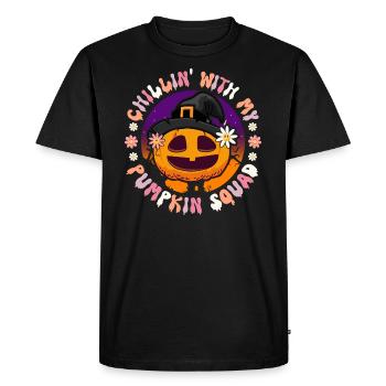 Équipe De Citrouilles Costume D'Halloween Drôle - T-shirt Premium bio Homme - noir - Devant - Nico (187cm)