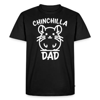 Chinchilla disant papa drôle Chinchilla cadeau - T-shirt Premium bio Homme - noir - Devant - Nico (187cm)