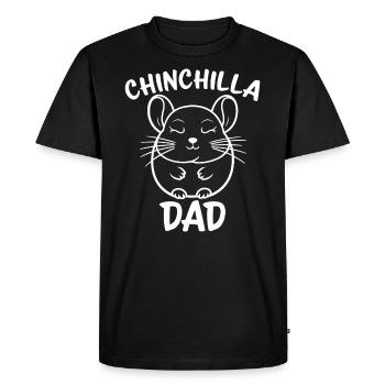 Chinchilla disant papa drôle Chinchilla cadeau - T-shirt Premium bio Homme - noir - Devant - Nico (187cm)