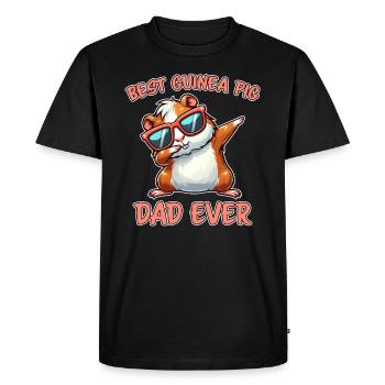 Dicton de cochon d’Inde, Cadeau de cochon d’Inde - T-shirt Premium bio Homme - noir - Devant - Nico (187cm)