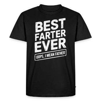 Pet Dire Péter Papa Chiots Drôle Pet Cadeau - T-shirt Premium bio Homme - noir - Devant - Nico (187cm)