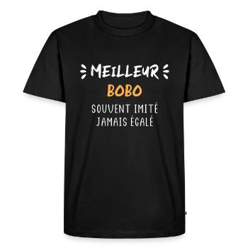 bobo - T-shirt Premium bio Homme - noir - Devant - Nico (187cm)