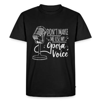 Opera Singer Opera Singer Singer Singer Gift - Men's Premium Organic T-Shirt - black - Front - Nico (187cm)