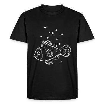 Aquarium de poissons Conservation de la nature des animaux marins - T-shirt Premium bio Homme - noir - Devant - Nico (187cm)