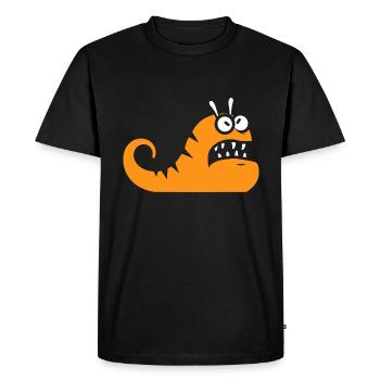 Slug 13 - Men's Premium Organic T-Shirt - black - Front - Nico (187cm)