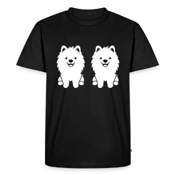 Samoyède - T-shirt Premium bio Homme - noir - Devant - Nico (187cm)