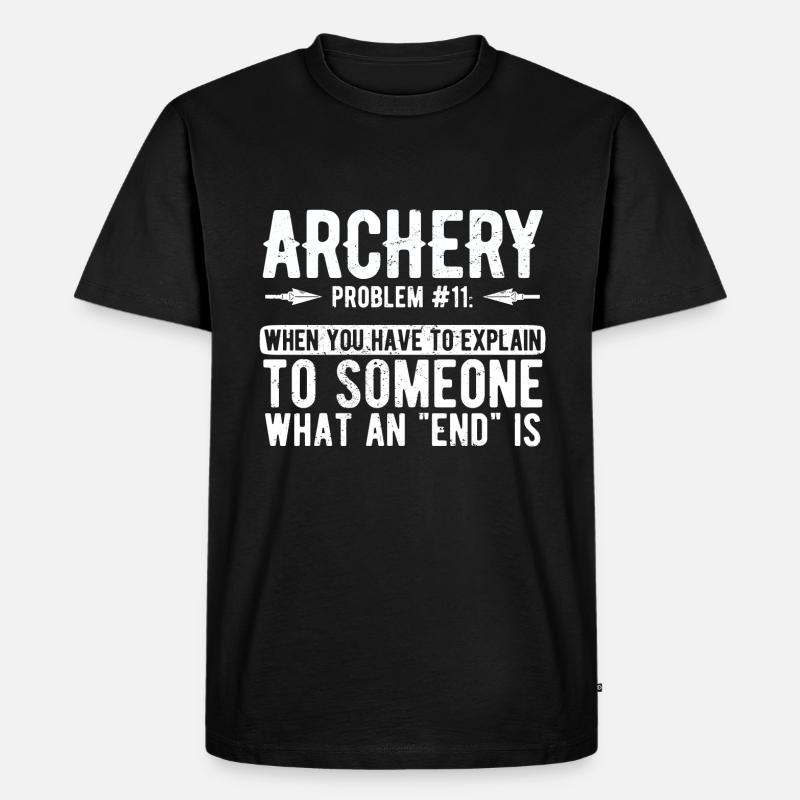 Bogenschießen Archery - Männer Premium Bio T-Shirt - Schwarz