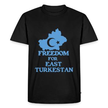 Freedom East Turkestan - T-shirt Premium bio Homme - noir - Devant - Nico (187cm)