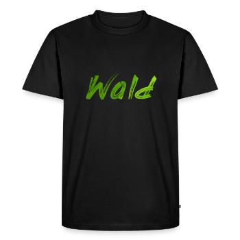 forêt - T-shirt Premium bio Homme - noir - Devant - Nico (187cm)
