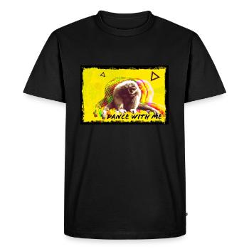 Danse avec moi rétro Ape - T-shirt Premium bio Homme - noir - Devant - Nico (187cm)