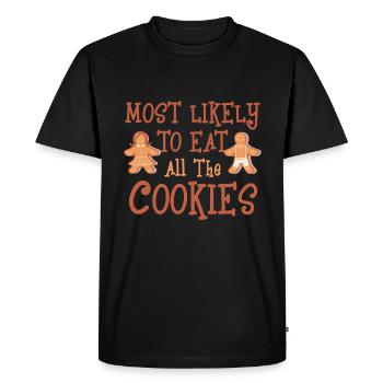 Dabbing Noël Offensif Noël Rude - T-shirt Premium bio Homme - noir - Devant - Nico (187cm)