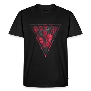rose - T-shirt Premium bio Homme - noir - Devant - Nico (187cm)