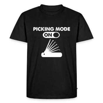 Lock Picking On Lockpicking Locksmith Design - Men's Premium Organic T-Shirt - black - Front - Nico (187cm)