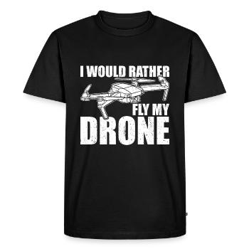 Drone Drones - T-shirt Premium bio Homme - noir - Devant - Nico (187cm)