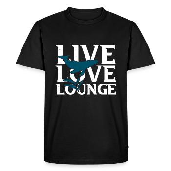 Humpback whale design for ocean, sea, whale and whales - Men's Premium Organic T-Shirt - black - Front - Nico (187cm)