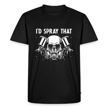 Peintre de voiture pour Peintre de voiture pour dessinateur de voitures - T-shirt Premium bio Homme - noir - Devant - Nico (187cm)