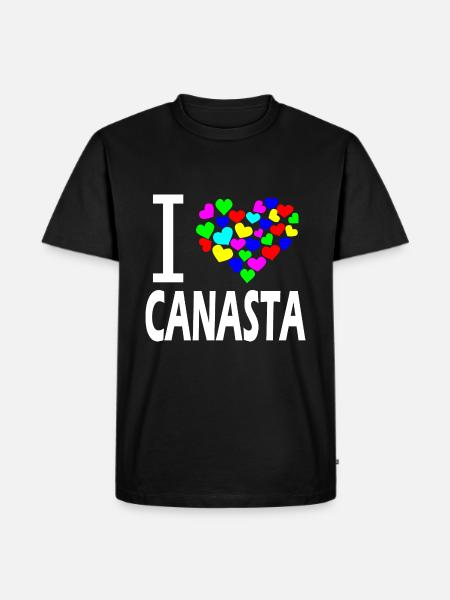 Canasta kortspil kortspiller gaveide - Herre Premium økologisk T-shirt - sort