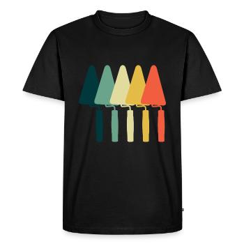 Tuiler Setter Tileter Tiles - T-shirt Premium bio Homme - noir - Devant - Nico (187cm)