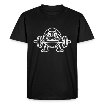musculation - T-shirt Premium bio Homme - noir - Devant - Nico (187cm)