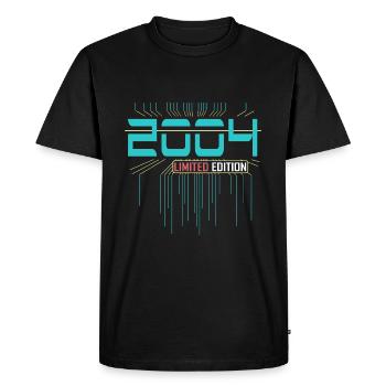 18ème anniversaire Jeunes filles 18 ans 2004 - T-shirt Premium bio Homme - noir - Devant - Nico (187cm)