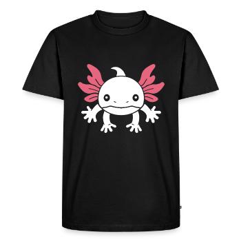 axolotl - T-shirt Premium bio Homme - noir - Devant - Nico (187cm)