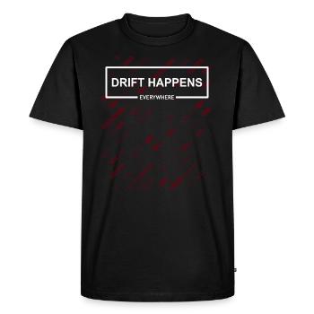 Drift happens - Auto Tuning Driften Querfahren - Männer Premium Bio T-Shirt - Schwarz - Vorne - Nico (187cm)