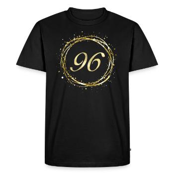 96 - T-shirt Premium bio Homme - noir - Devant - Nico (187cm)