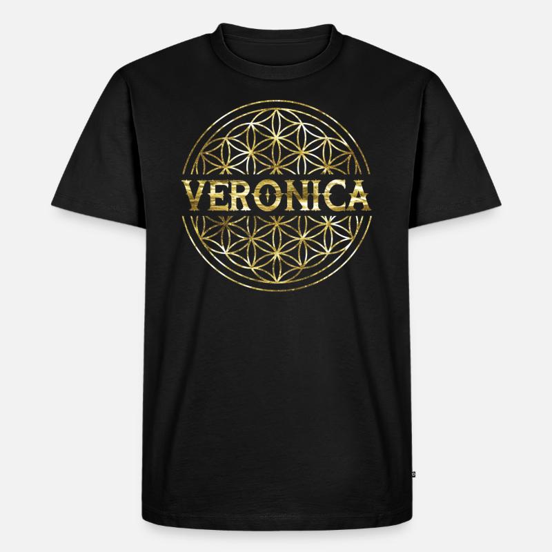 Veronica - Männer Premium Bio T-Shirt - Schwarz
