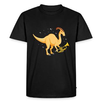 Dinosaur Motif for Paleontologists - Men's Premium Organic T-Shirt - black - Front - Nico (187cm)