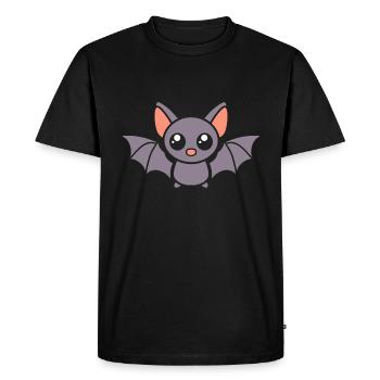 bat - Men's Premium Organic T-Shirt - black - Front - Nico (187cm)