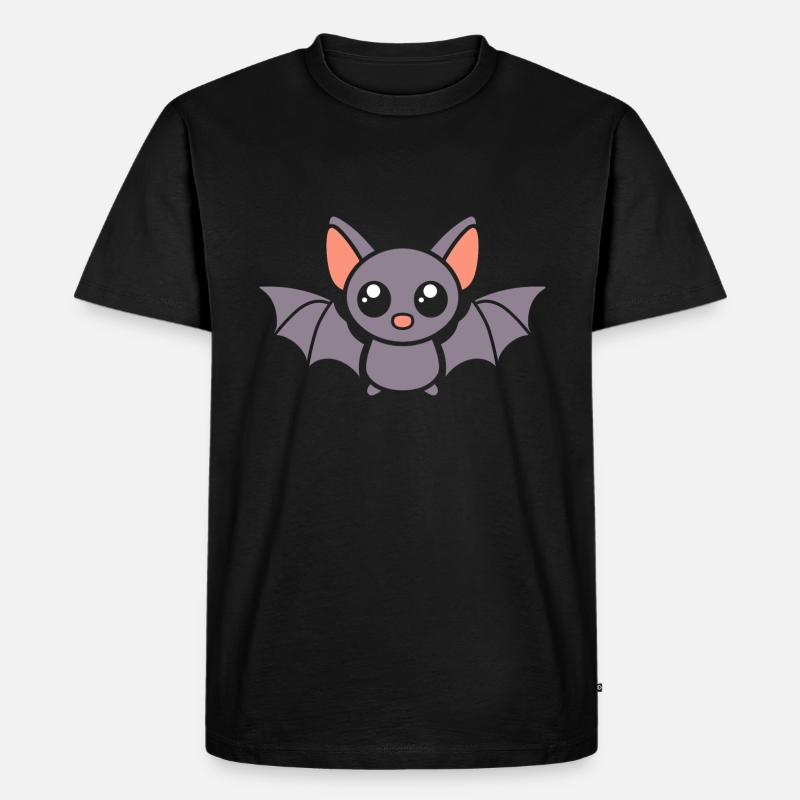 Fledermaus - Männer Premium Bio T-Shirt - Schwarz