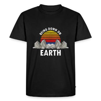 Collecteurs minéraux et ventilateur de minéraux de minerais - T-shirt Premium bio Homme - noir - Devant - Nico (187cm)