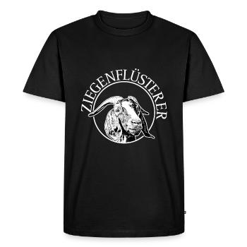 Chèvre Whisperer Chèvre Chèvre - T-shirt Premium bio Homme - noir - Devant - Nico (187cm)