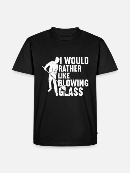 Glasbläserei Glasbläserei Glasbläser - Männer Premium Bio T-Shirt - Schwarz