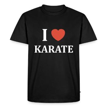 karate - Men's Premium Organic T-Shirt - black - Front - Nico (187cm)