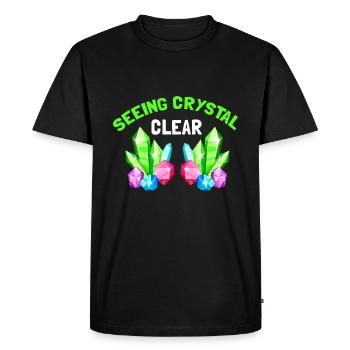 Recherche sur les roches et conception de roches à quartz - T-shirt Premium bio Homme - noir - Devant - Nico (187cm)