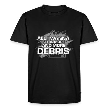 Démolition et rénovation de maisons - T-shirt Premium bio Homme - noir - Devant - Nico (187cm)
