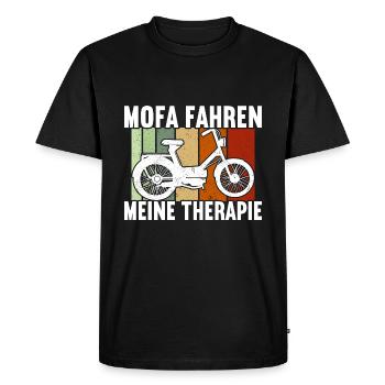Mofa Moped Rollerfahrer Roller - Männer Premium Bio T-Shirt - Schwarz - Vorne - Nico (187cm)