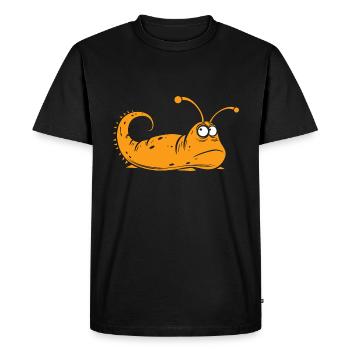 Slug 10 - Men's Premium Organic T-Shirt - black - Front - Nico (187cm)