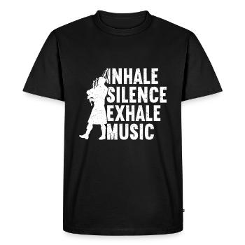 Cornemuse Cornemuse Cornemuse - T-shirt Premium bio Homme - noir - Devant - Nico (187cm)