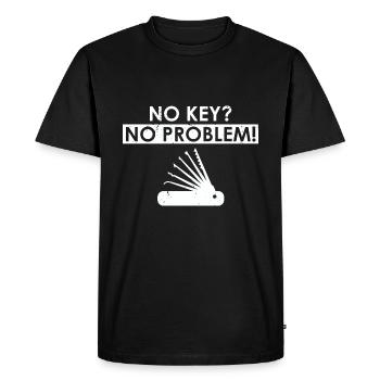 Conceptions de service de déverrouillage Lockpicking Lock Picking - T-shirt Premium bio Homme - noir - Devant - Nico (187cm)