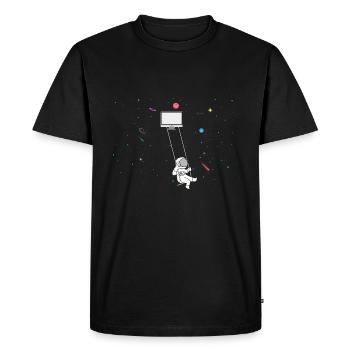 Cybersecurity Design für Hacker und Cyber Security - Männer Premium Bio T-Shirt - Schwarz - Vorne - Nico (187cm)